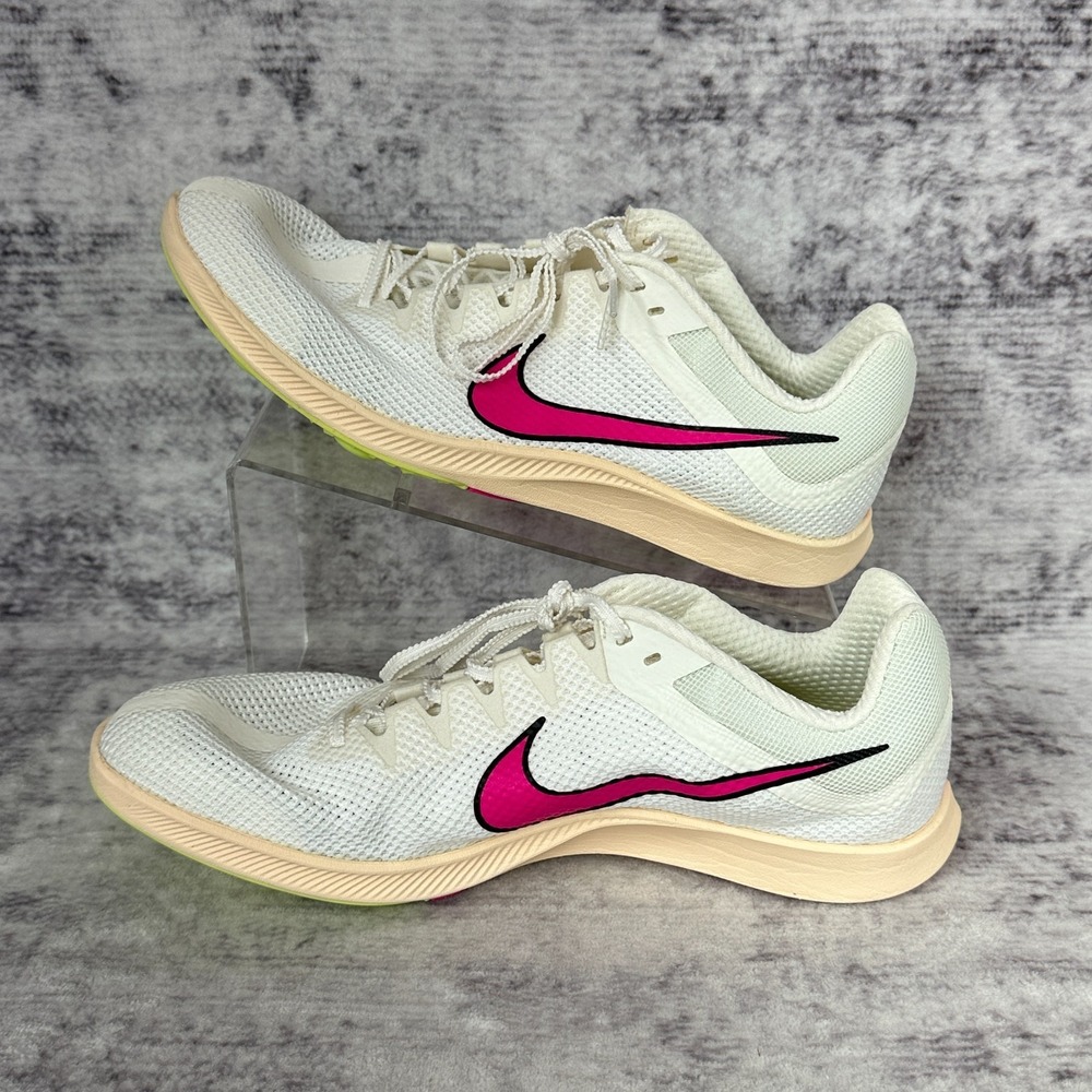 New No Box Nike Zoom Rival Distance Track Spikes Men's Size 11 White Pink DC8725 - Picture 3 of 9